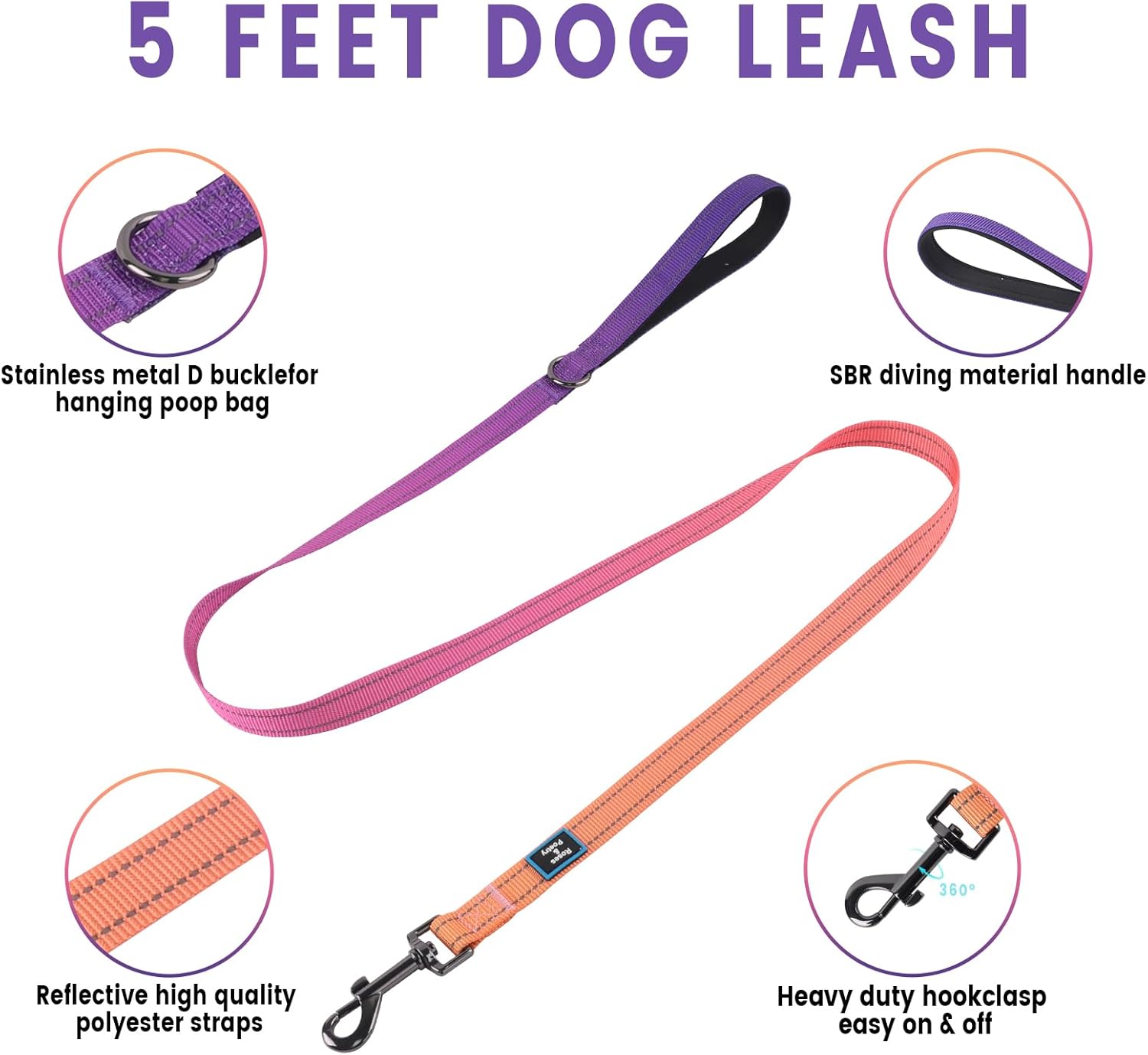 Perfect Fit Dog Harness & Leash Set – Size M (Neck 14.5–22″ | Chest 21–28″)