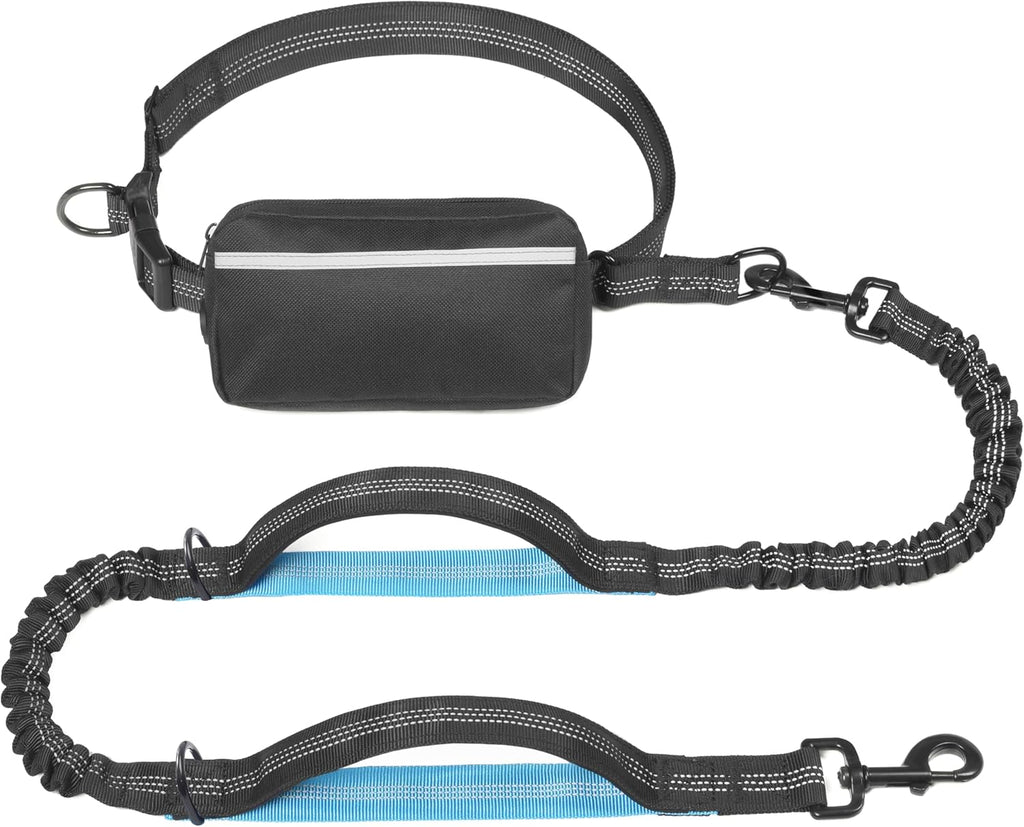 Run, Walk & Train Hands-Free – Double Shock Absorbers, Removable Pouch, 2 Handles (Waist + Traffic)