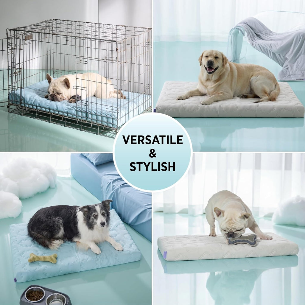 Premium Cooling Orthopedic Dog Mat | Washable Non-Slip Bed for Dogs & Cats