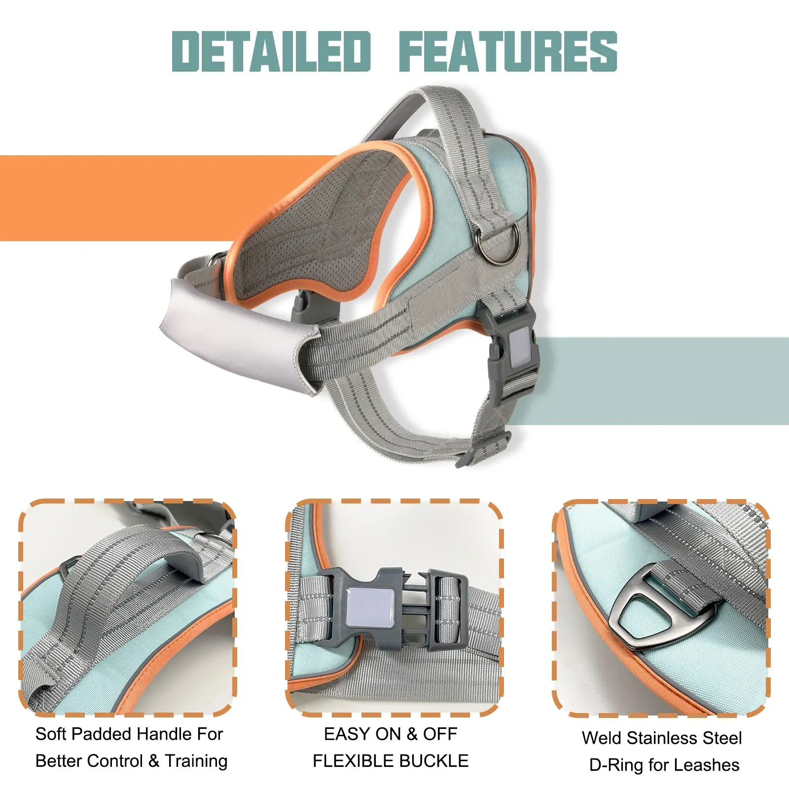 Complete No-Pull Dog Harness & Leash Set – Comfort, Control, and Safety in One Bundle