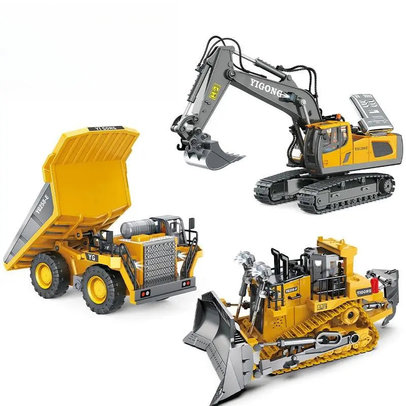 2.4G Remote Control Construction Truck Toy with Lights & Sounds