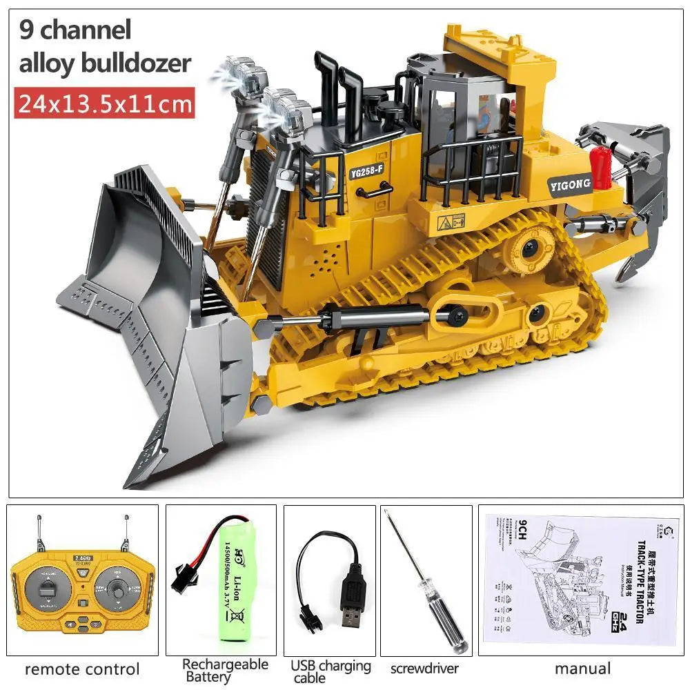 2.4G Remote Control Construction Truck Toy with Lights & Sounds